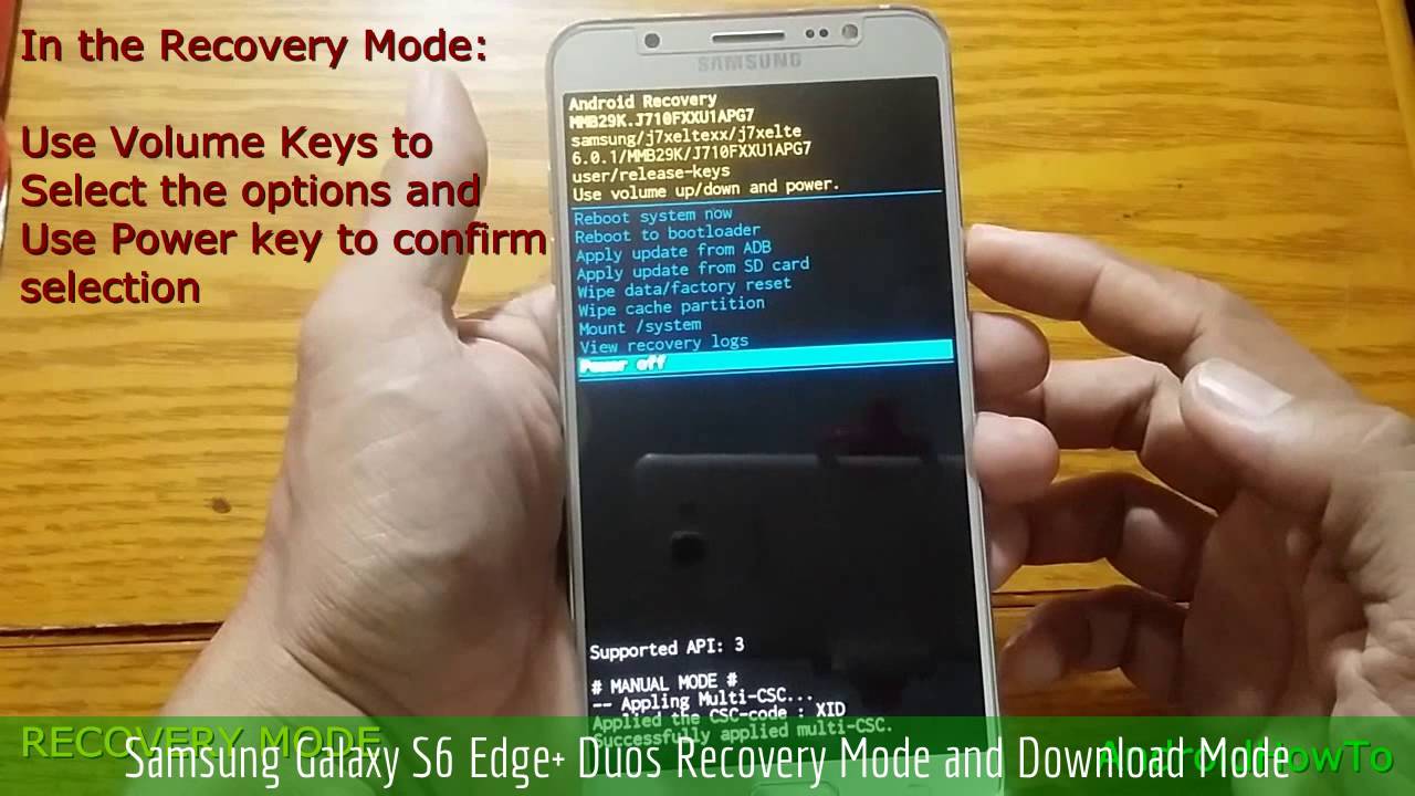 Samsung Galaxy S6 Edge+ Duos Recovery Mode and Download Mode YouTube