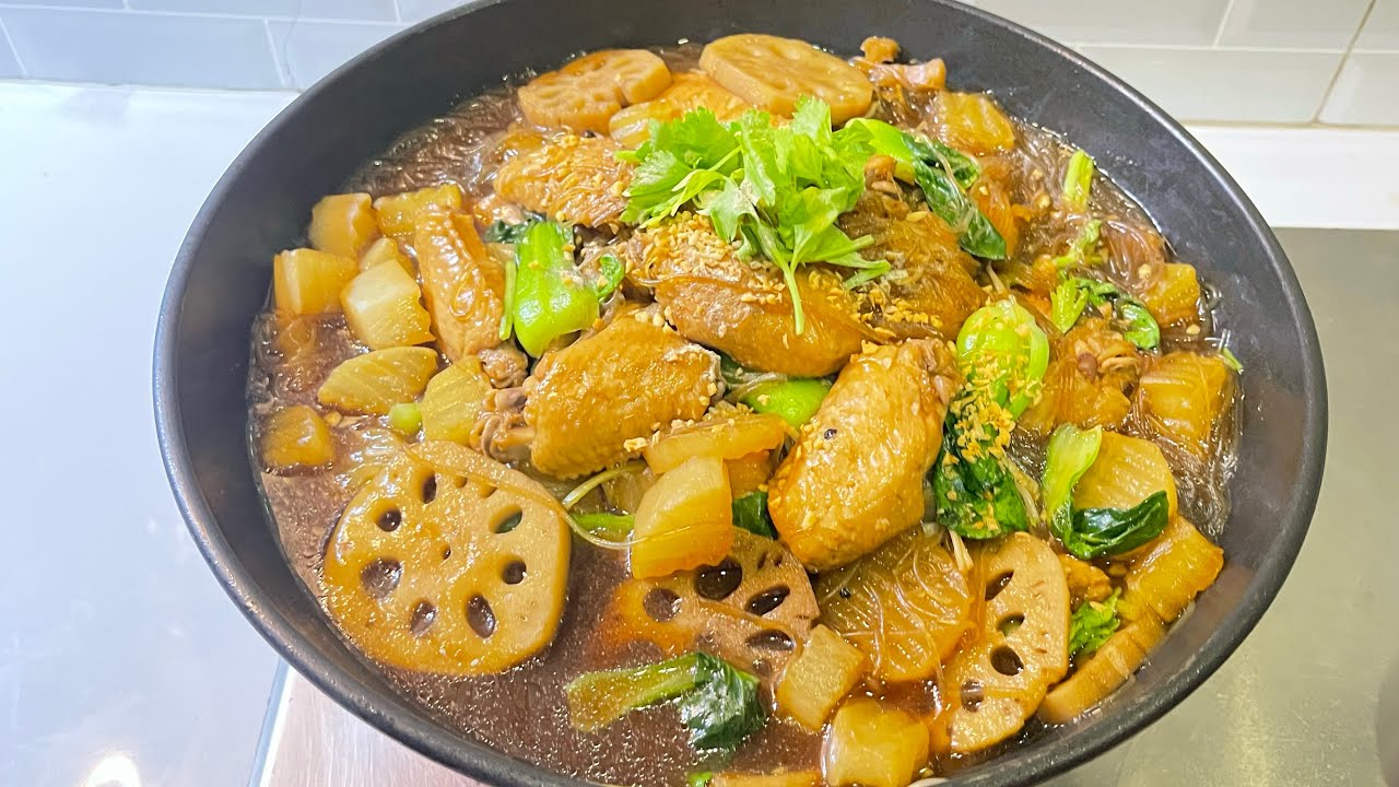 ต้มเส้นปีกกลางไก่อร่อยสุดๆ ทำง่ายๆ ปีกไก่นุ่มๆ วุ้นเส้นเหนียวหนึบ