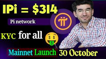 Boom 💥Pi Network Mainnet Launch 30 October & Kyc Solution For All New update 🤯🤩1Pi = $314 🤑🎉 #crypto