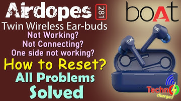 Boat Airdopes 281 not working | how to hard reset boat 281 | one side not working | @technocharged811