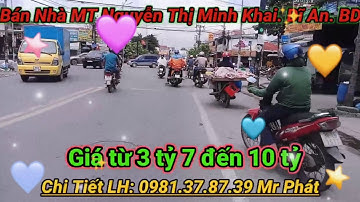 Bán nhà mặt tiền đường Nguyễn Thị Minh Khai. TP Dĩ An. Bình Dương
