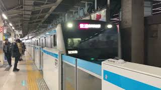 JR京濱東北線快速列車 E233系1000番台(153編成) 駛入及駛離東京站(JK26)3號月台