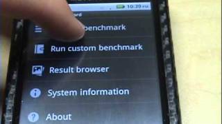 Droid X running FroYo 2.2.6 Benchmark Tests