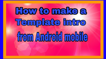 How to make a template intro with kinemaster|created animation background