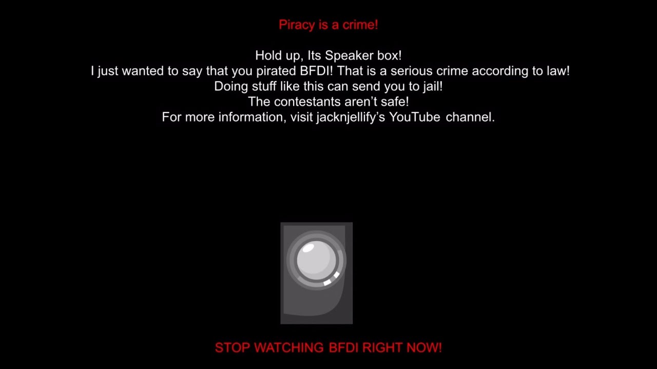 [FAKE] BFDI Anti Piracy Screen