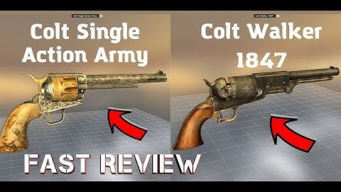 How Colt Walker 1847 And Colt Single Action Army Works. Two Pistols Overview.