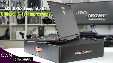 MSI GP63 Leopard 8RE- Unboxed & 1st Impressions (Full review to Follow)