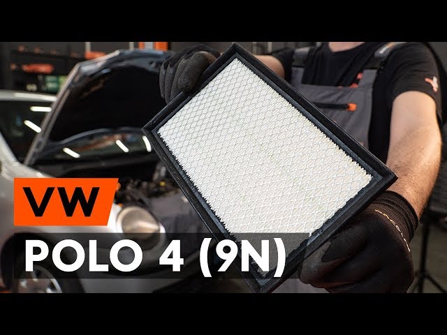 Comment remplacer un filtre à air sur VW POLO 4 (9N) [TUTORIEL AUTODOC] -  YouTube