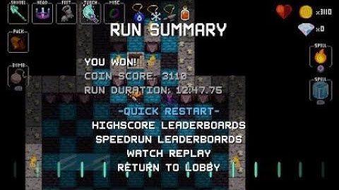 Crypt of the Necrodancer - Coda Cleared Using A Ps4 Controller - Impossible, Right? Trophy.