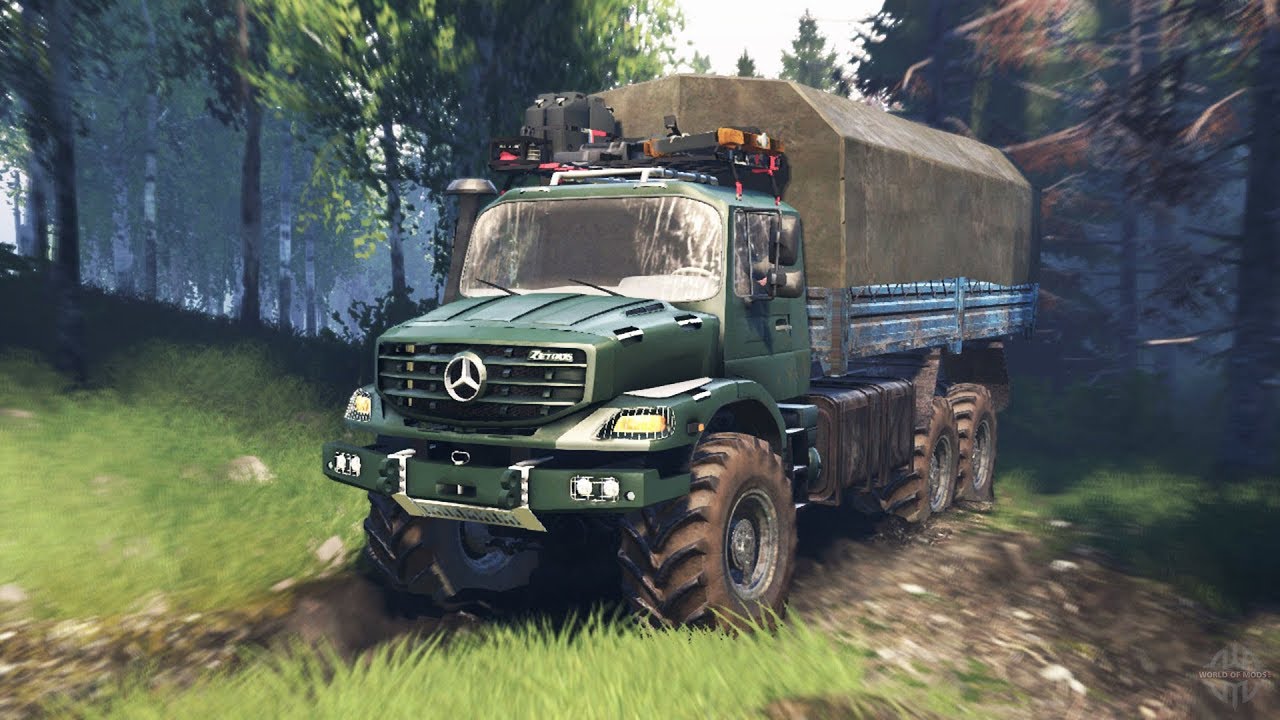 Spintires: MudRunner (2017) В САМУЮ ГРЯЗЬ (ПРОХОЖДЕНИЕ) Карта "СПУСК" и не много "ПОТОПА"