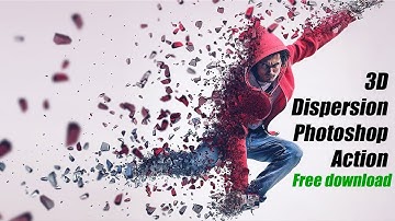 3D Dispersion Photoshop Action free download