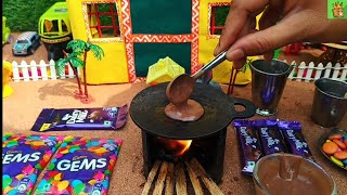 Miniature Chocolate Dosa Recipe Ll Miniature Dairy Milk Chocolate Dosa L Minicook