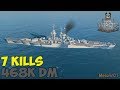 World of WarShips | République | 8 KILLS | 468K Damage - Replay Gameplay 1080p 60 fps