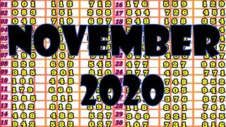 Swertres Result History | November [ 2020]