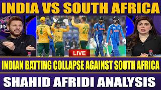 🔴 Indian Batting Collapse Against South Africa | Shahid Afridi | Sawera Pasha | T20 World Cup 2026