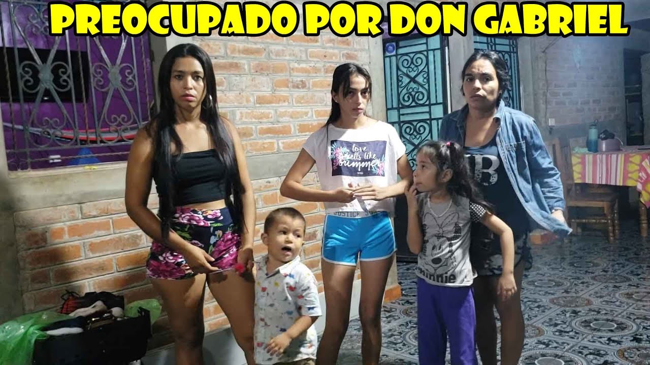 La lluvia es muy fuerte y estamos preocupados por don Gabriel.