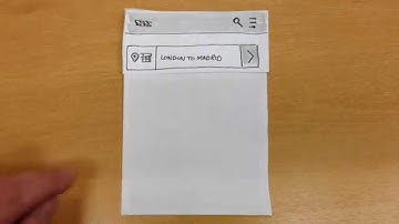 Paper Prototype – Flight Search 2