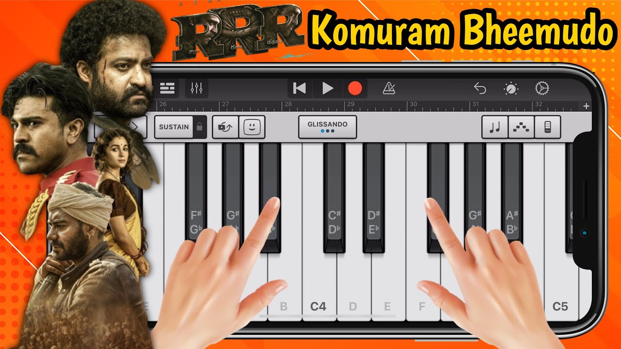 RRR – Komuram Bheemudo Song on iPhone (Garageband)