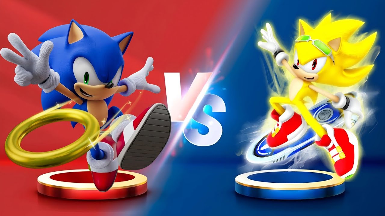 Sonic Dash - Extreme Gear Sonic VS Super Sonic - Movie Sonic vs All ...