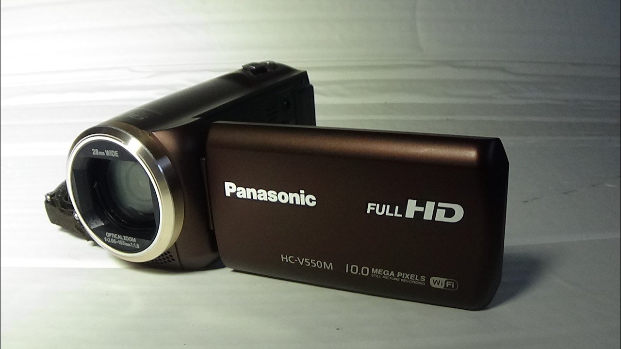 Panasonic HC-V550M Camcorder ideal for Church live streams HDMI