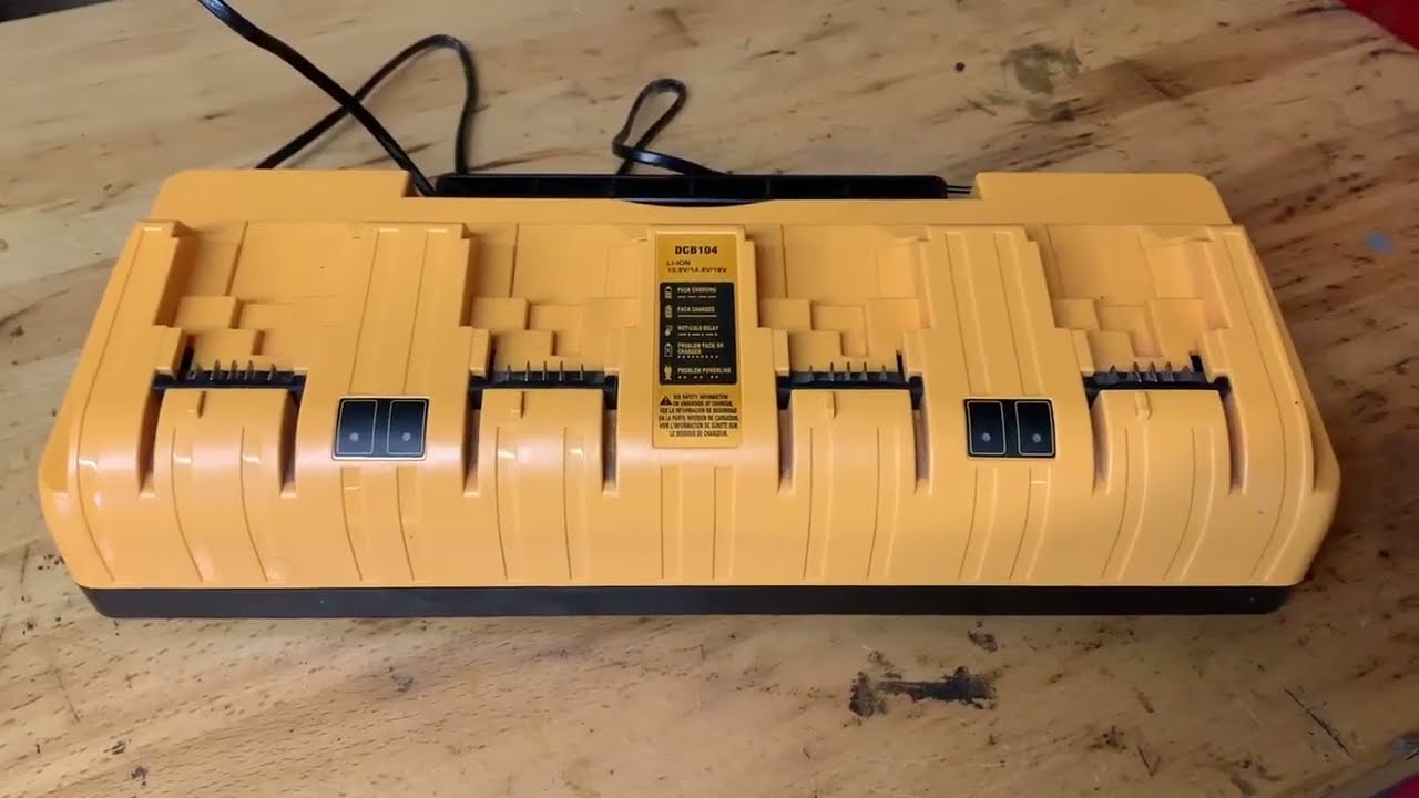 Charge 4 Batteries Simultaneously with this Dewalt Charger
