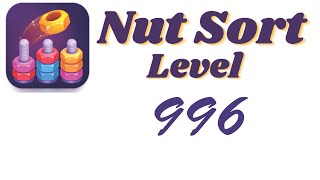 Nut Sort Level 996 Walkthrough | Nuts — Color Sort 996 solution