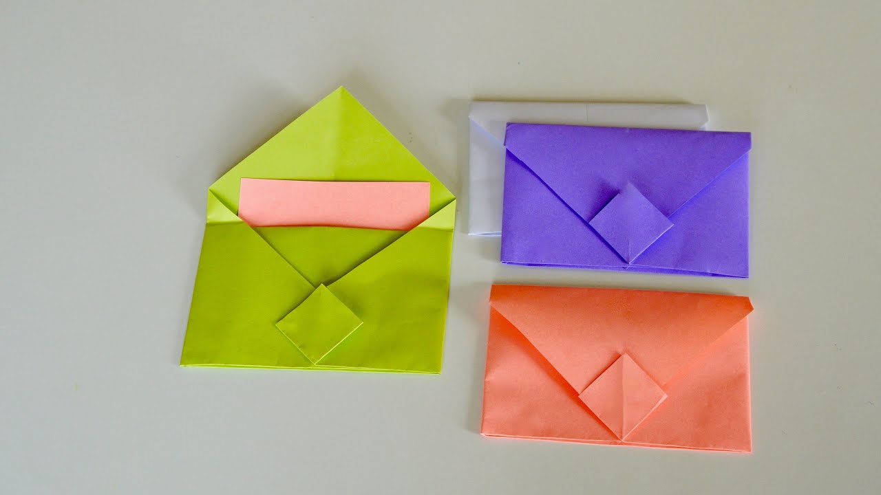 แบบ ซอง จดหมาย  2022 New  DIY Envelope I How To Make an Envelope. วิธีพับซองจดหมายง่ายๆจากกระดาษเอสี่ I FonDIY