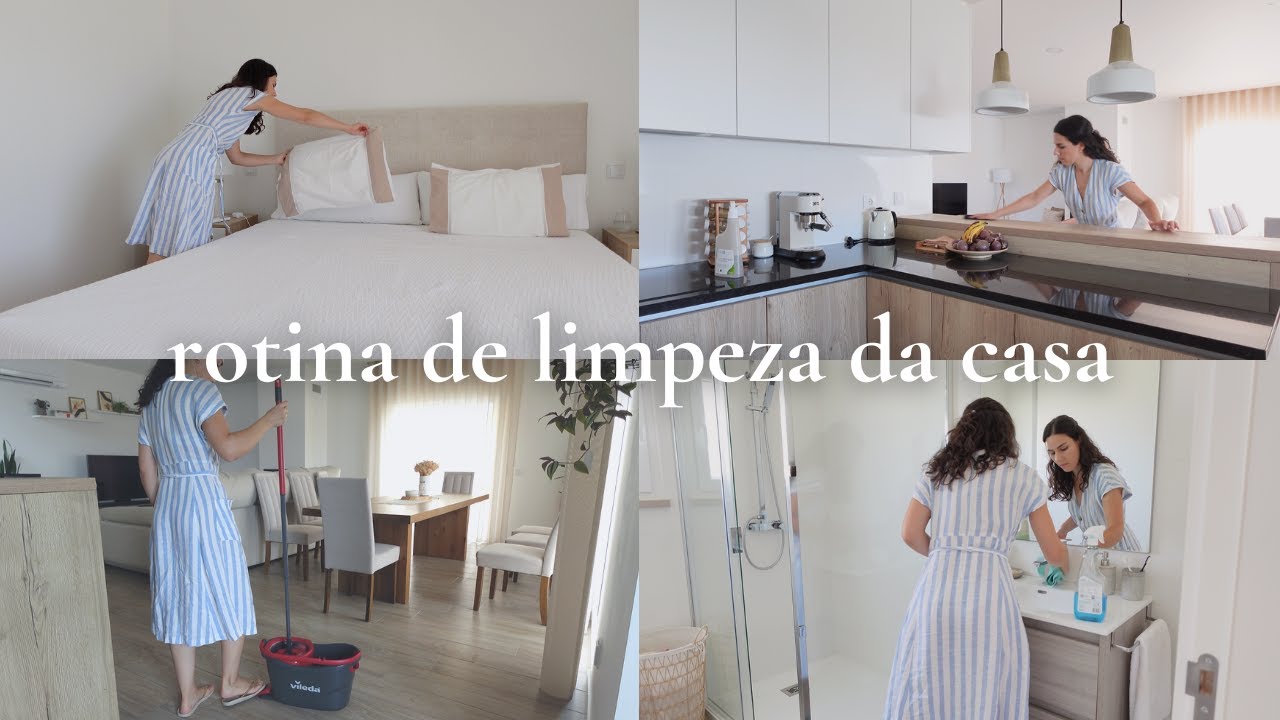 Rotina de Limpeza da Casa | Limpeza da Cozinha, Casas de Banho, Chão... | Vlog Clean With Me