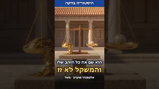 הוא שם את כל הזהב שלו על המאזניים והן לא זזו| אלכסנדר מוקדון