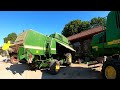 Monstrualne kombajny na serwisie wśród Bizonów Claas Lexion 660 John Deere 9660 WTS i 2264