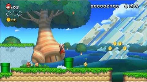 New Super Mario Bros U pt 1 - Intro + Acorn Plains Way