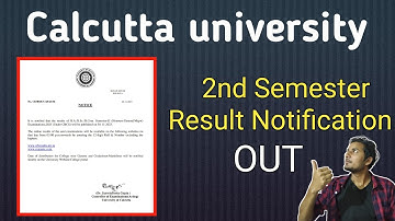 CU 2nd Semester Result Notification OUT 🔥| 2nd Semester Result 2023 #calcutta_University_Result