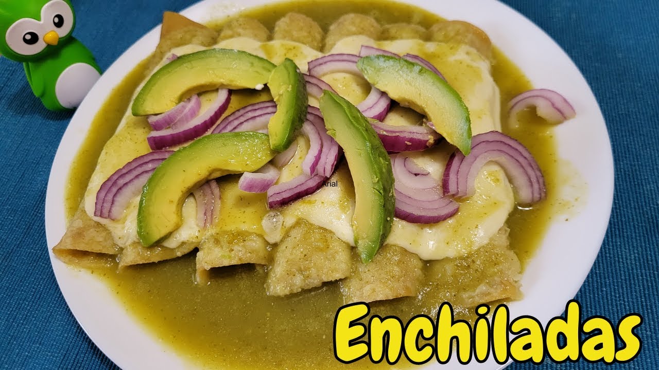 Enchiladas Verdes con queso panela YouTube