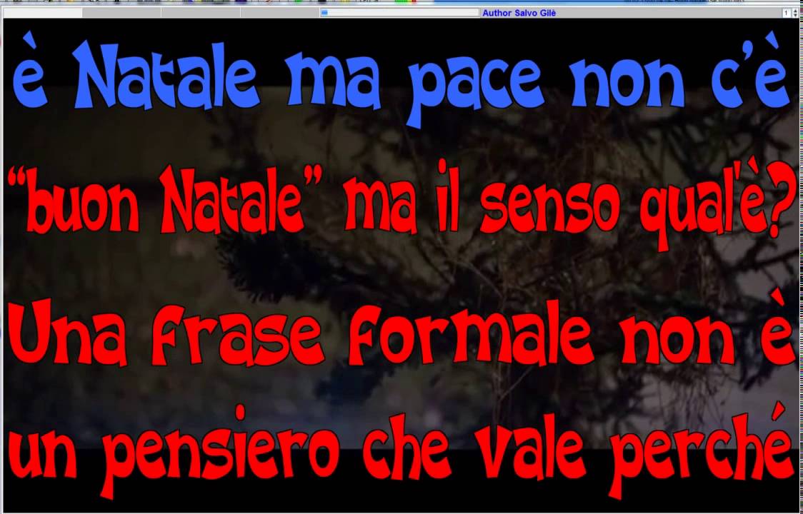 Buon Natale Lyrics In Italian.Buon Natale Se Vuoi Eros Ramazzotti Con Testo By Gianfryboy Youtube