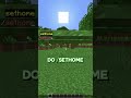 Sethome command on our minecraft server