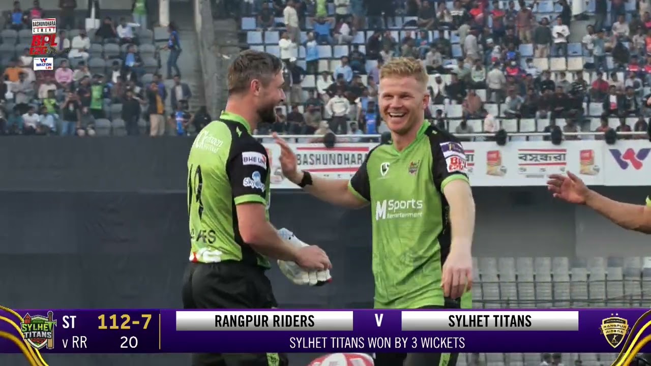 Sylhet Titans take the win! 💥 what a performance. What a moment.BASHUNDHARA CEMENT BPL 2026,