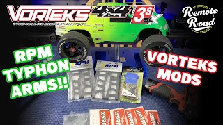 Arrma Vorteks 3s BLX gets RPM Typhon Arms and Turnbuckles!!