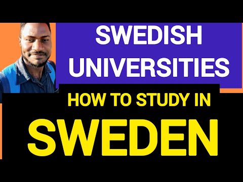 HOW TO APPLY TO SWEDEN|| SWEDISH UNIVERSITIES IN 2022|STEP BY STEP GUIDE