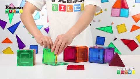 How to Build A Windmill! PicassoTiles PicassoToy IDEA BOOK Magnetic Building Tile STEM Magnet Kit