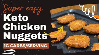 Keto / Ketovore Chicken Nuggets - Super Easy to Make, 1g Carbs per 4 Nuggets