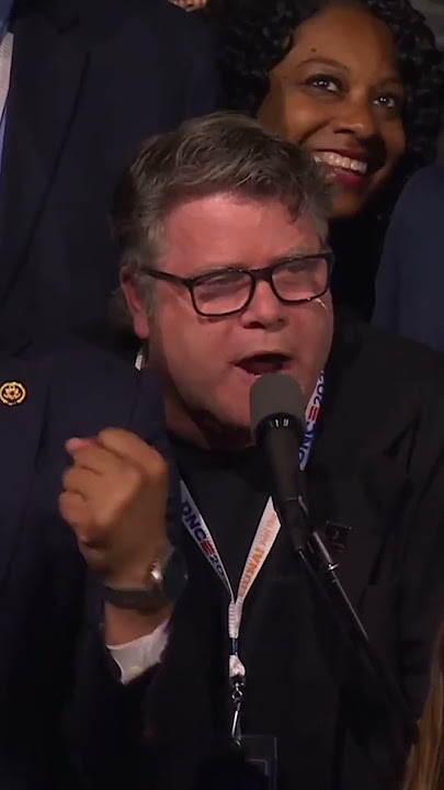 Celebrities show up for DNC roll call in Chicago #Shorts