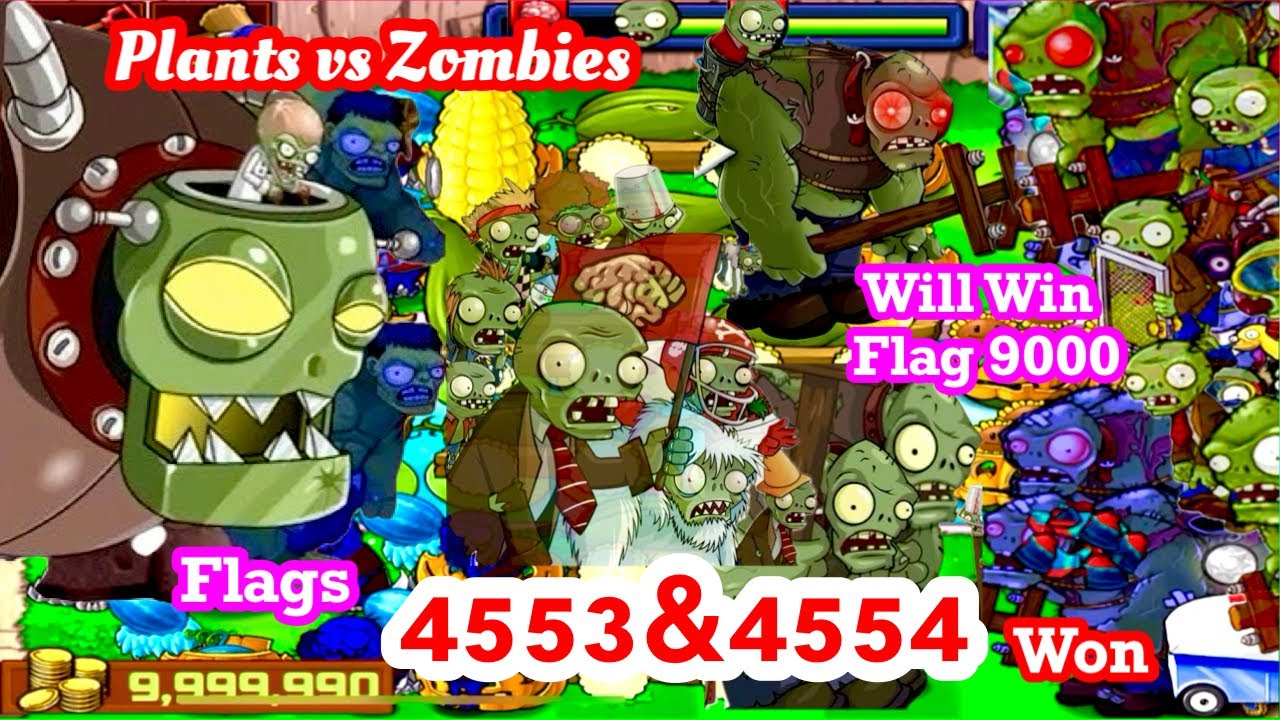 Plants vs Zombies Survival Flags 4553-4554
