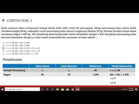 MODEL MATEMATIKA  #bagian3ProgramLinier