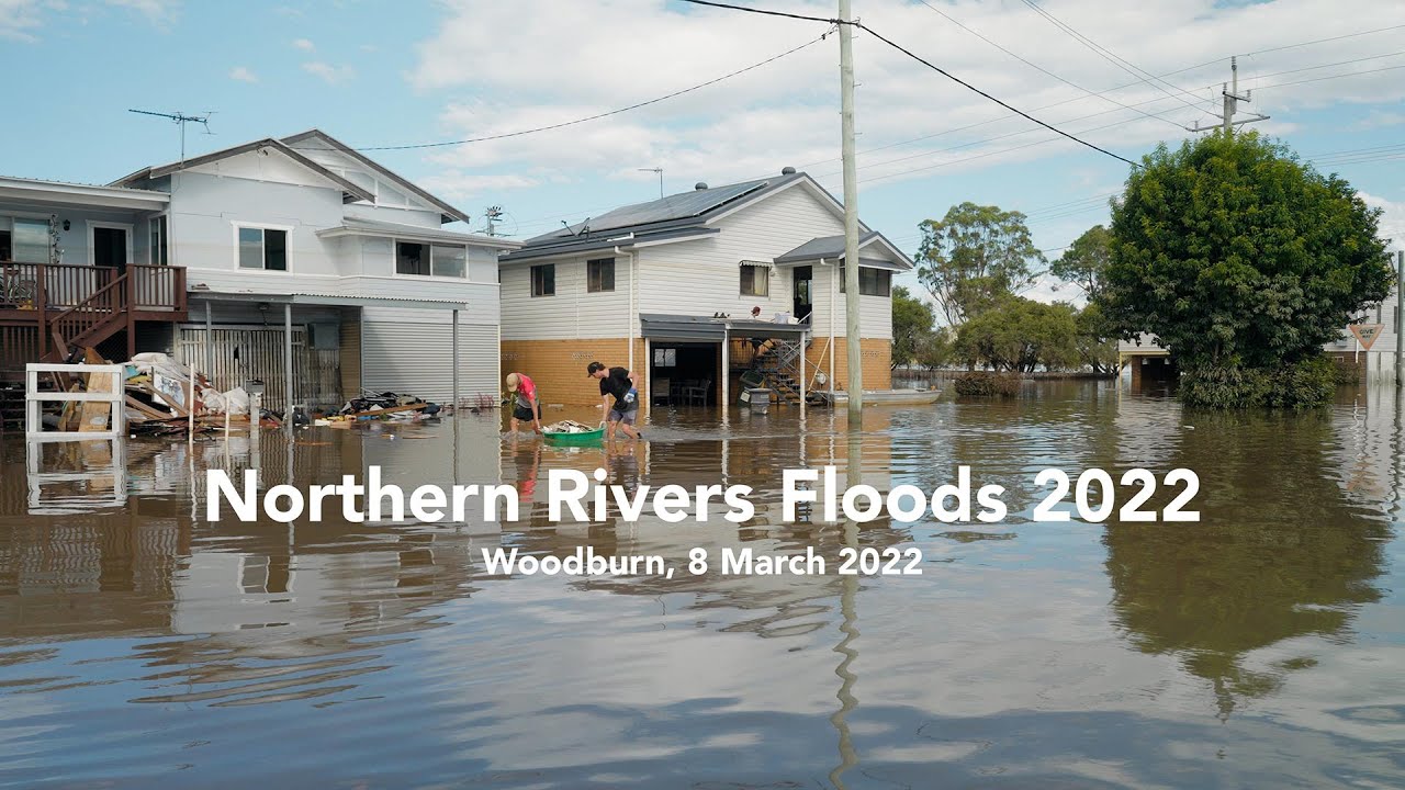 Northern Rivers Floods 2022, Woodburn, 8 March 2022 YouTube