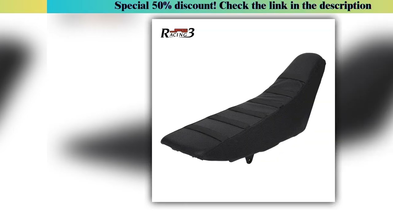 First Look Motorcycle Soft Seat Cover Non-Slip Seat Cover Universal for Dirt Pit Bike Enduro Motocro