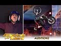 Kenny thomas the greatest extreme motorcycle trial rider  americas got talent 2018