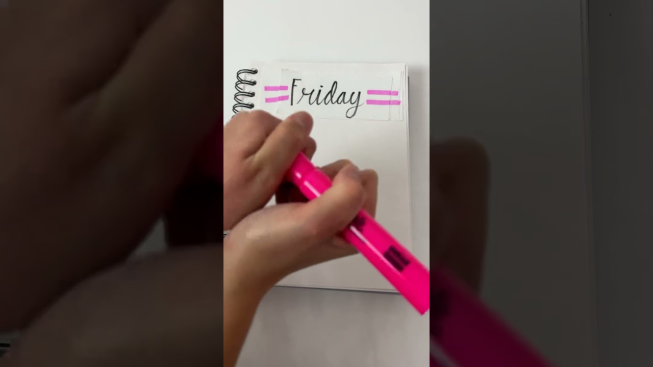 Bullet journal header idea! 