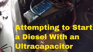 Celebrity Starting a Mercedes 300SD with a Maxwell 58 Farad Ultracapacitor - Second Attempt with AGM Battery Wealth