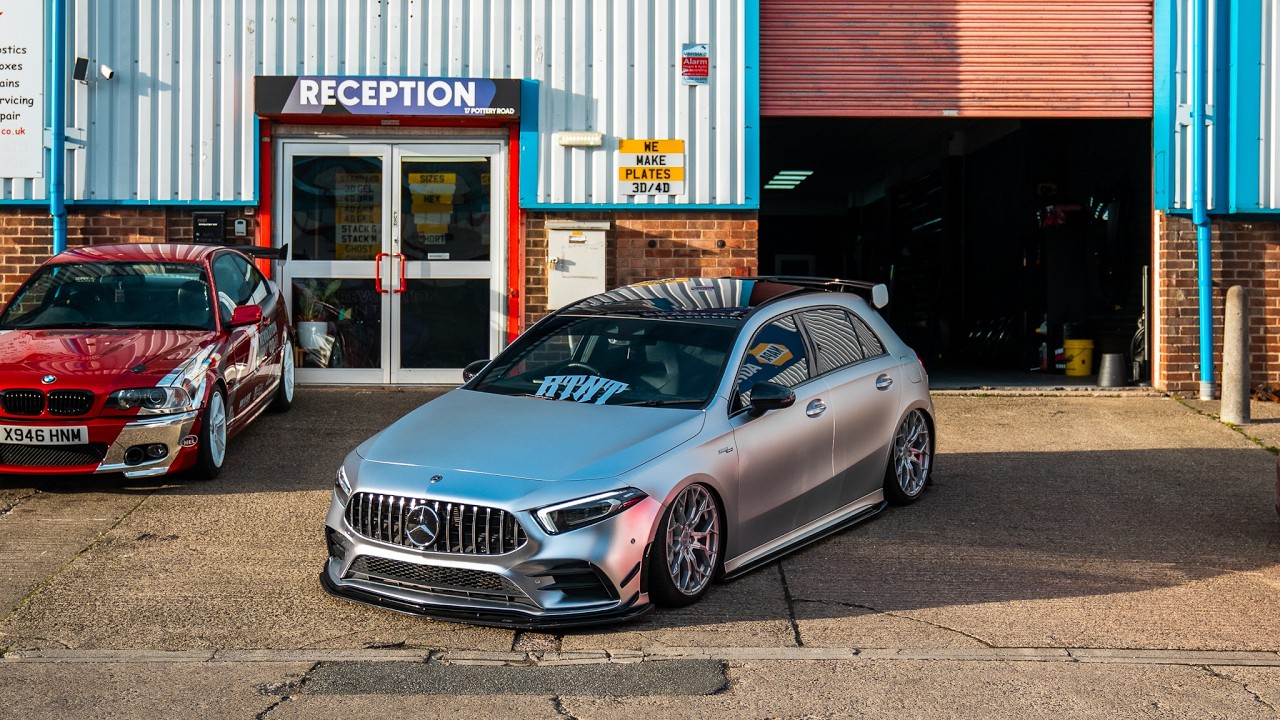 SATIN CHROME WRAPPED A35 AMG STAGE 2 [4K] - YouTube