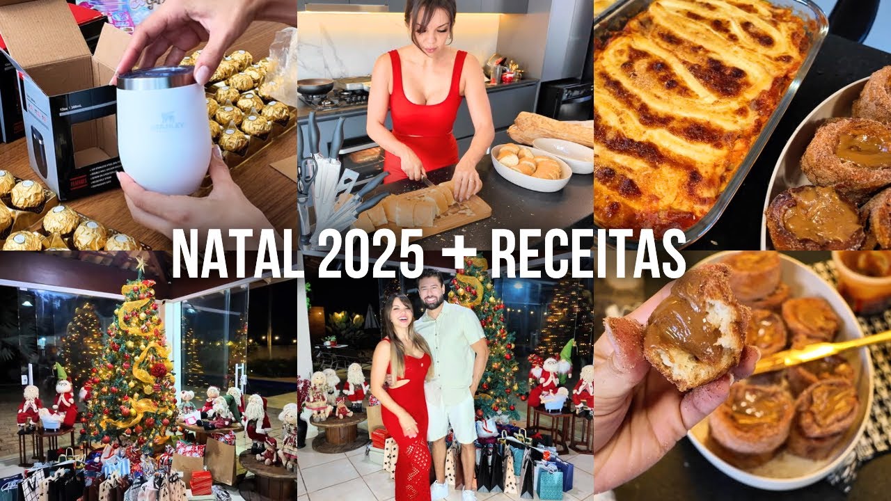 Vlog do Natal + Receita lasanha bolonhesa e rabanada com doce de leite